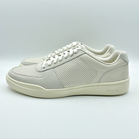 Cole Haan Men Grand Crosscourt Modern Sneakers US 10 White Ivory Tennis Shoe NIB - Picture 7 of 12